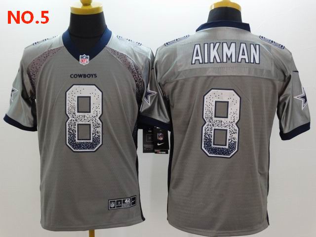 Men's Dallas Cowboys #8 Troy Aikman Jerseys NO.5;